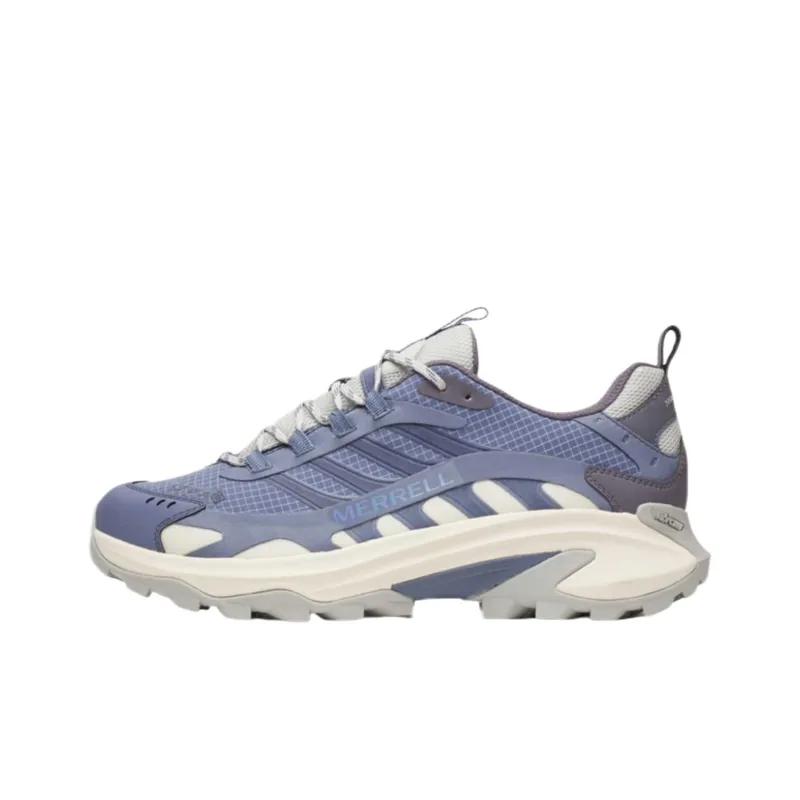 MERRELL MOAB SPEED 2 Cushioning, Wear Resistant Low Top Hiking Shoes Men's Azure Blue-0