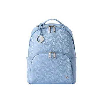 SAMSONITE LIBRA 2.0 Fabric Backpack Medium Size Women's Blue Print