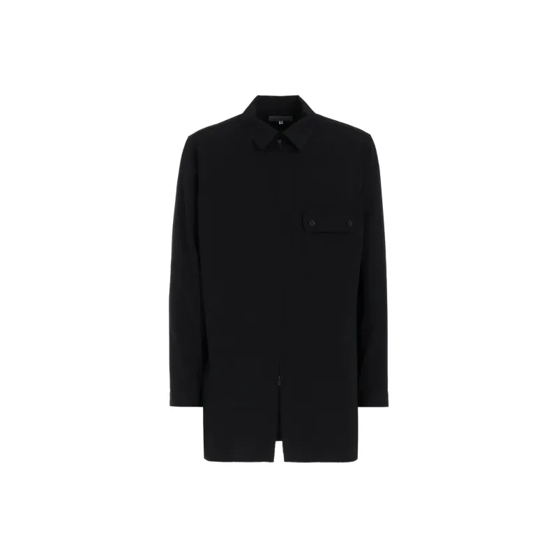 Yohji Yamamoto Long-Sleeved Button-Up Shirt-0