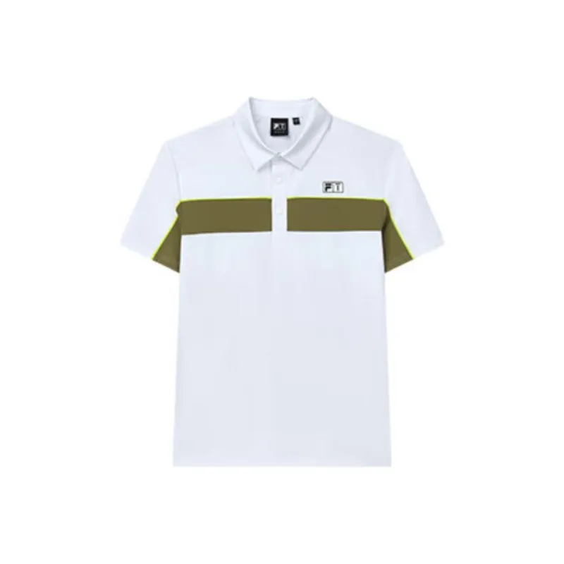 FILA Golf Series Polo Shirts Men Jade White-0