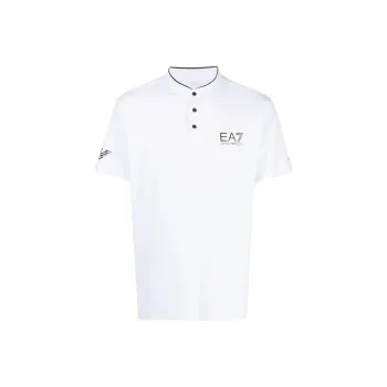 EMPORIO ARMANI EA7 SS23 Polo Shirt Men's White