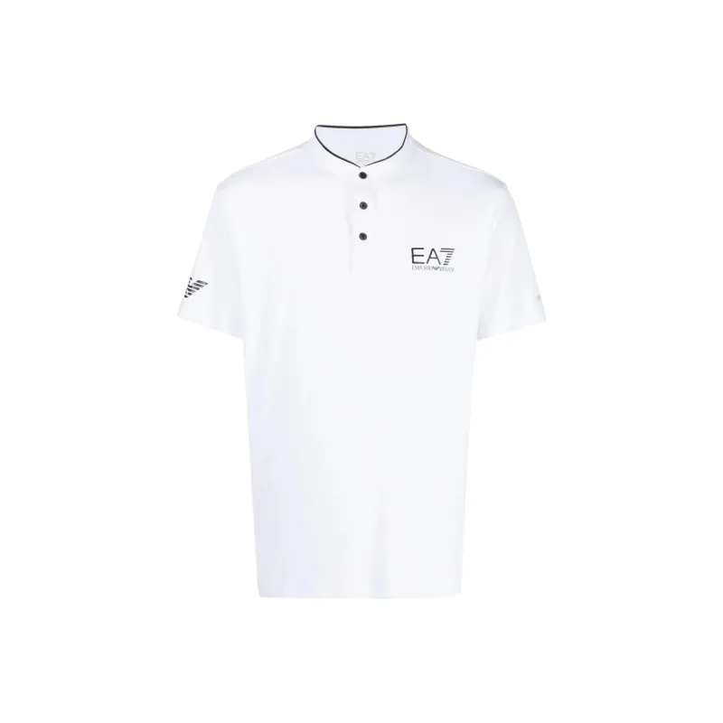 EMPORIO ARMANI EA7 SS23 Polo Shirt Men's White-0