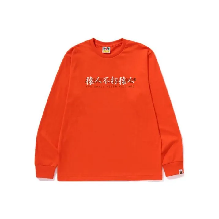 Bape Kanji Logo Asnka L/S Tee-4