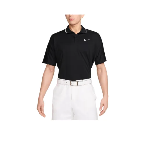 Nike GOLF CLUB DRI FITSwoosh Polo Shirt Men's Black/White