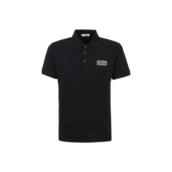 Valentino Polo Shirts Men Black