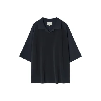 COS Polo Shirts Men Navy Blue