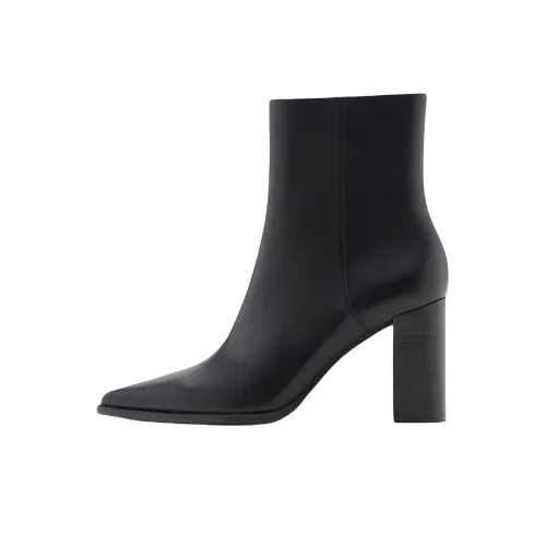 MANGO Ankle Boots 8cm Women's Black