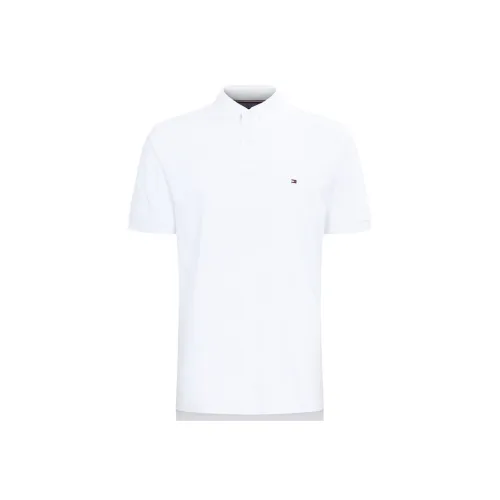 Tommy Hilfiger Short Sleeve Polo Shirts Men's White