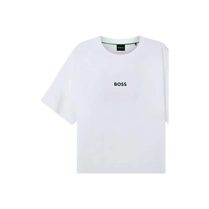 HUGO BOSS Short Sleeved T Shirts Men's White-5