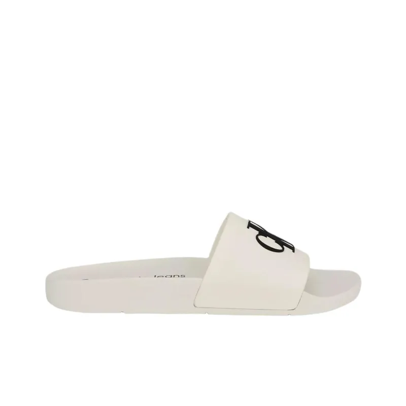 CKJ CALVIN KLEIN JEANS Slide Slippers Women's White-1