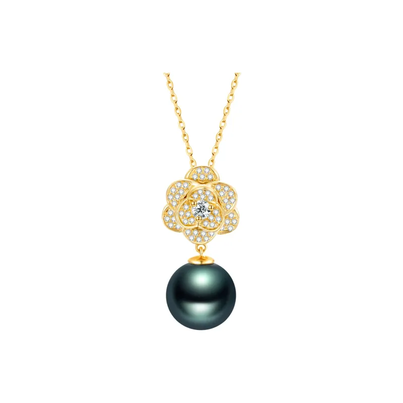 ME LUXE Pearl Pendant, Elegance Rhinestone Embellished Collarbone Chain Women's-0