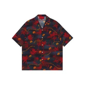 GUCCI Love Parade Shirts Men Red