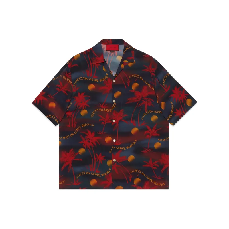 GUCCI Love Parade Shirts Men Red-0