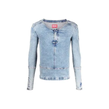 DIESEL Shirts Men Blue