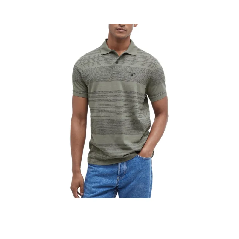 BARBOUR FW24 Polo Shirt Men's Green-5
