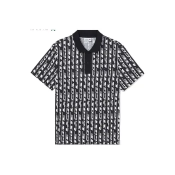 LACOSTE Polo Shirt Men's Black White