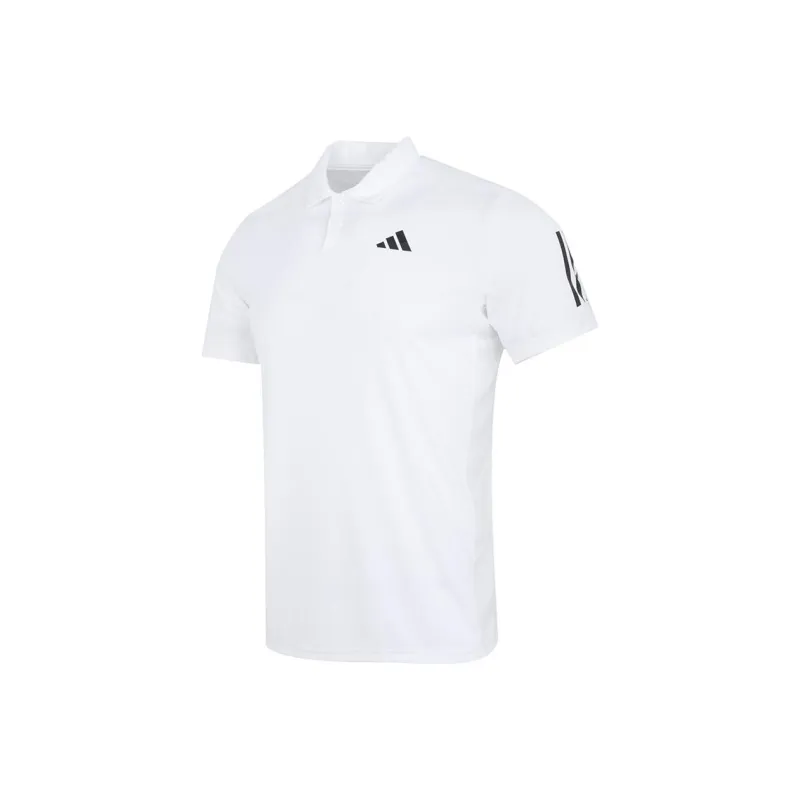 Adidas 3 Stripes Polo Shirt Men's White-0