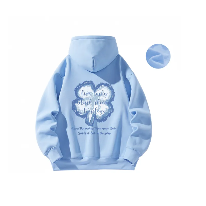 BLACK CLOVER Hooded Pullover Sweatshirt Unisex-22