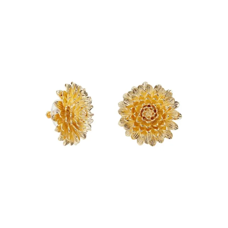 LES NEREIDES Brass Stud Earrings Women's Gold-1