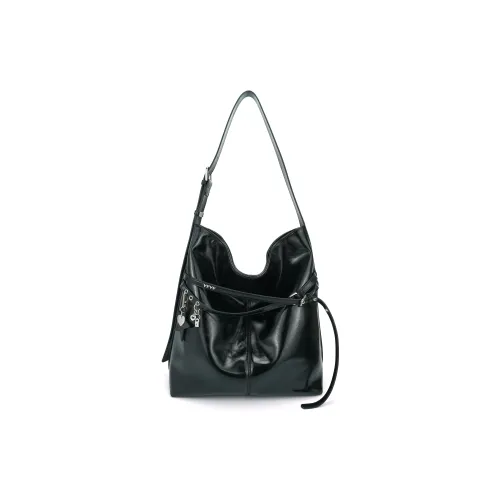 VFVF BAG OFFICAL PU Tote Bag, Shoulder Bag Women's Black/White