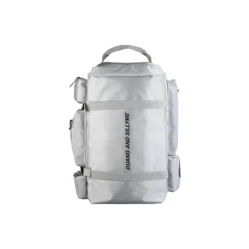 Yalu Nylon Travel Bag Backpack Unisex Light Gray/Dark Gray/Black/Red