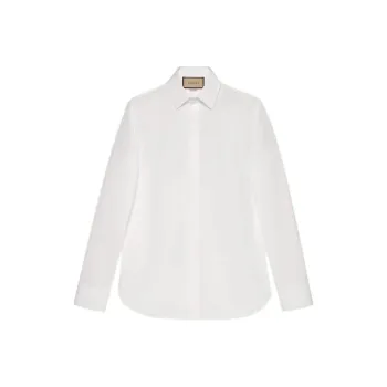 GUCCI Pointed collar Cotton Shirt