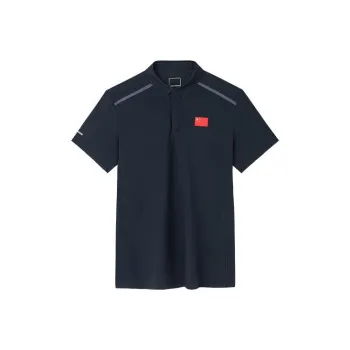 Anta Champion Series Polo Shirt Men's Night Sea Black