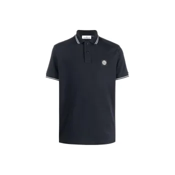 STONE ISLAND Polo Shirts Men Marine Blue