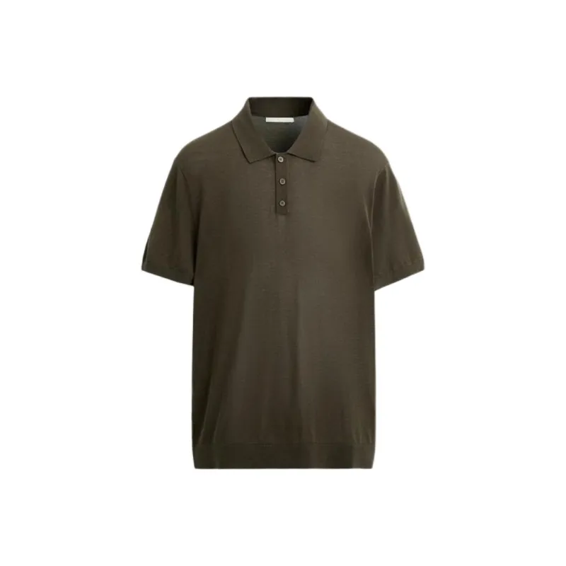 ZARA Polo Shirt Men's Moss Green-0