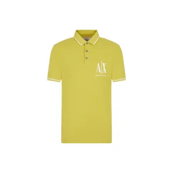 ARMANI EXCHANGE Polo Shirts Men Lime Green