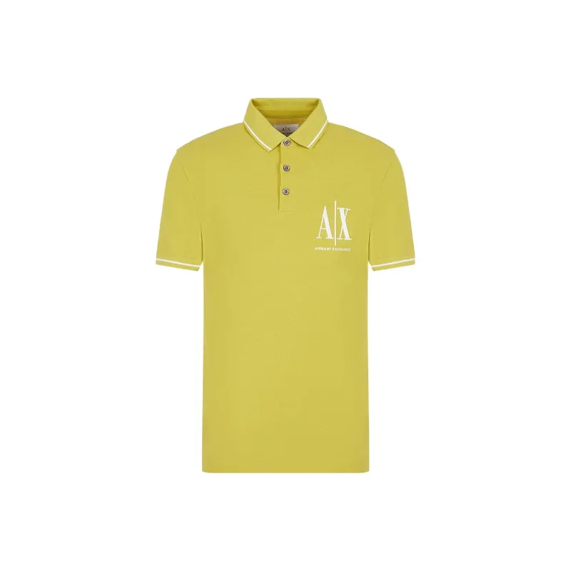 ARMANI EXCHANGE Polo Shirts Men Lime Green-0