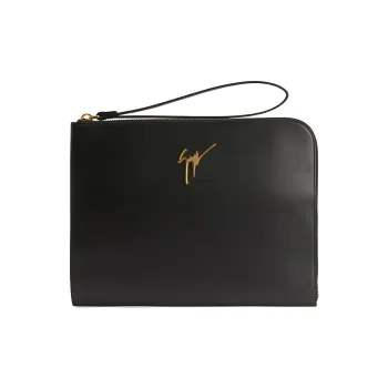 Giuseppe Zanotti Fabian Leather Clutch Bag