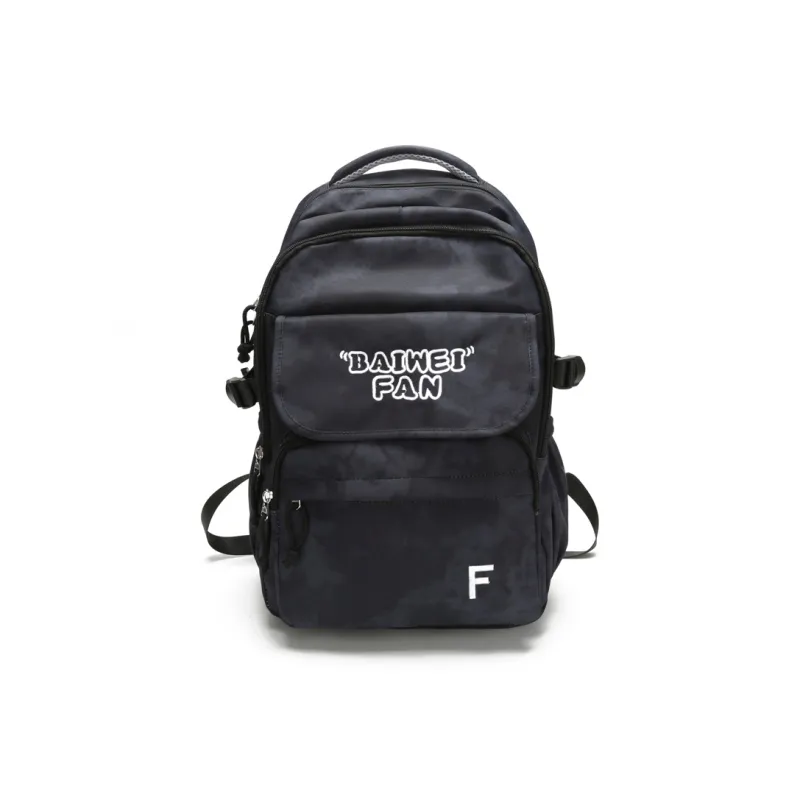 XIANGSU Nylon Backpack Unisex White/Black/Red/Green-5