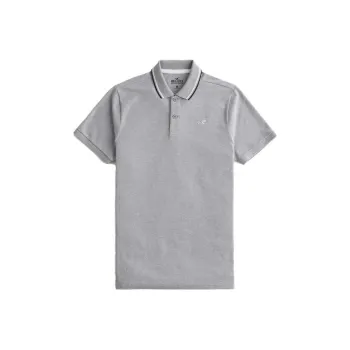 Hollister Polo Shirts Men Heather Gray