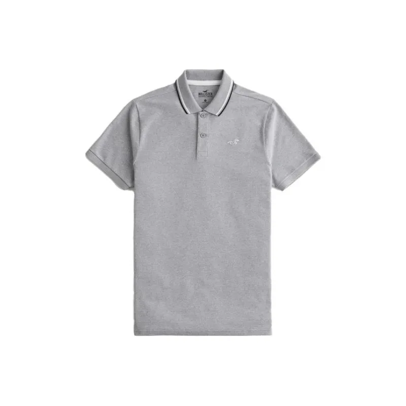 Hollister Polo Shirts Men Heather Gray-0