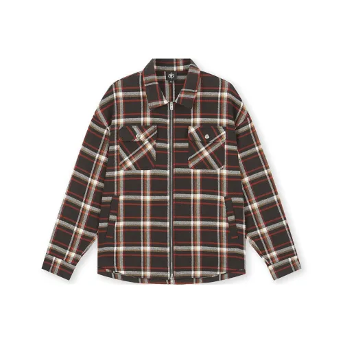 DICETINY Shirt Unisex Black And Red Plaid