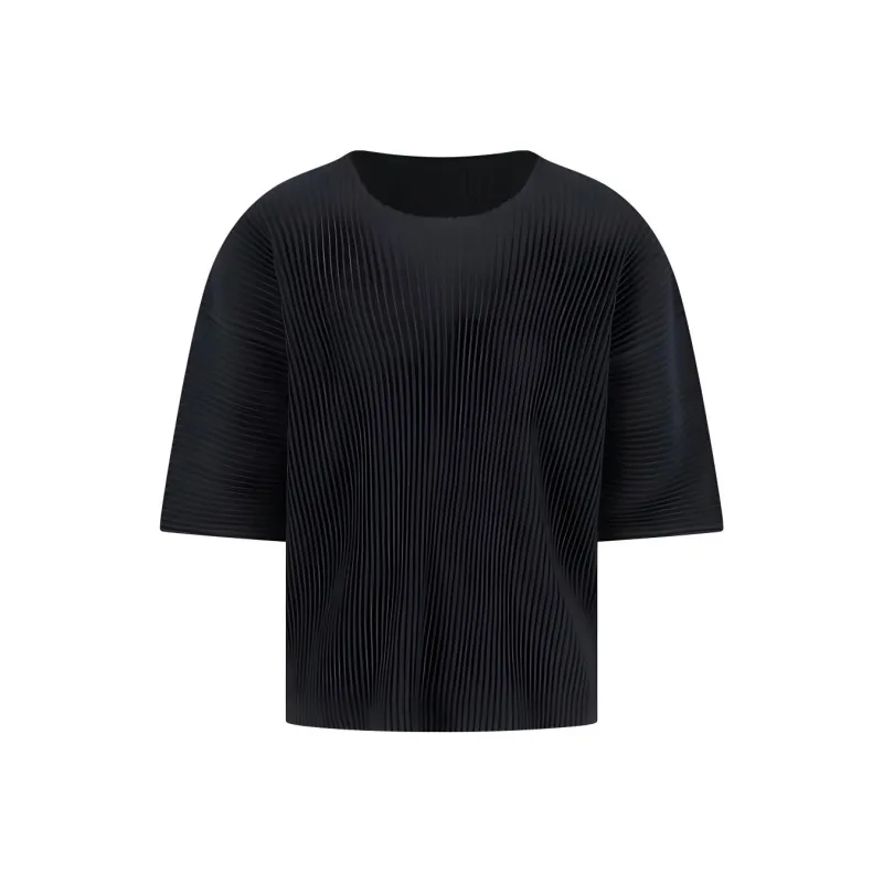 ISSEY MIYAKE Crewneck Short-Sleeved T-Shirt-0