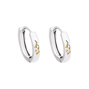 MAGICPOLE 999 Fine Silver Earrings Men's Silver