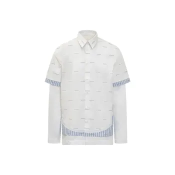 Givenchy All Over Logo Printed Double Layered Shirt