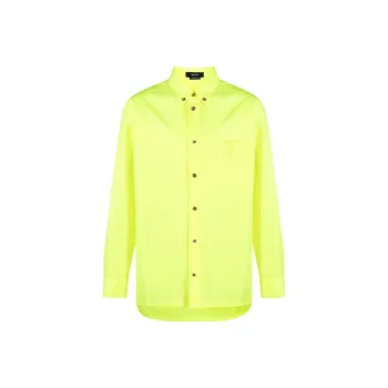 VERSACE SS23 Holiday Shirts Men Yellow Green