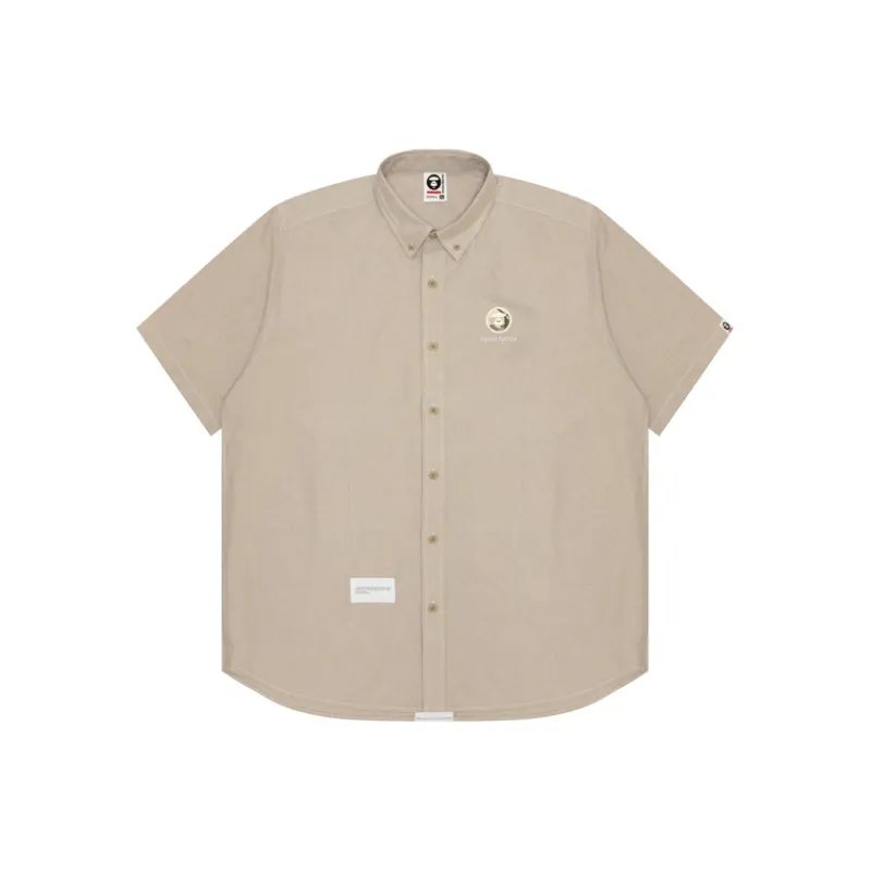 Aape Logo appliqué Cotton Shirt-0