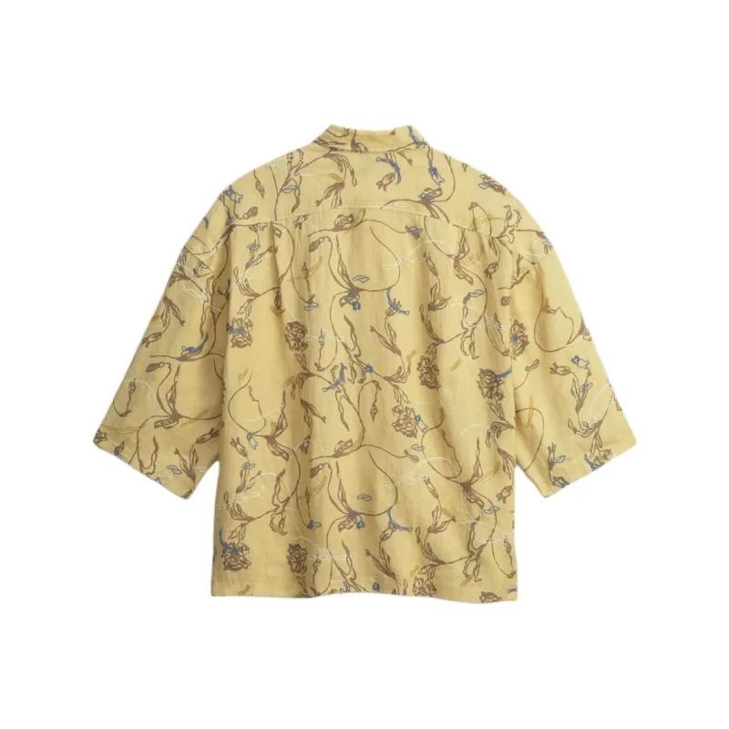ZARA Shirts Men Light Yellow-1
