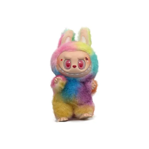 [Modified Doll] POP MART Labubu Vinyl Doll TCO Rainbow Baby Hang Tag Box 16cm