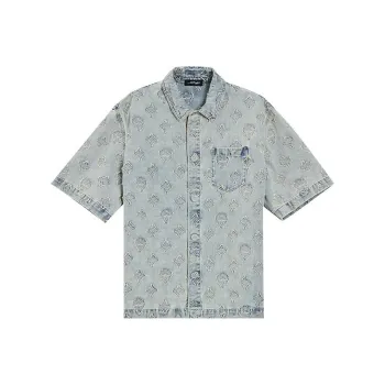 Ed Hardy SS24 Shirt Men's Indigo
