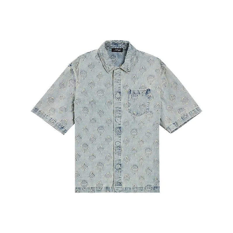 Ed Hardy SS24 Shirt Men's Indigo-0