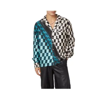 Blue Sky Inn Check Pool Button up Shirt