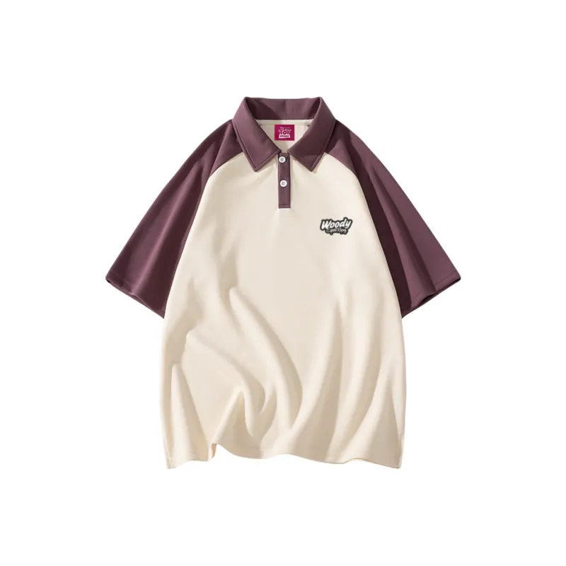 Disney Polo Shirt Unisex Beige Apricot/Khaki-8
