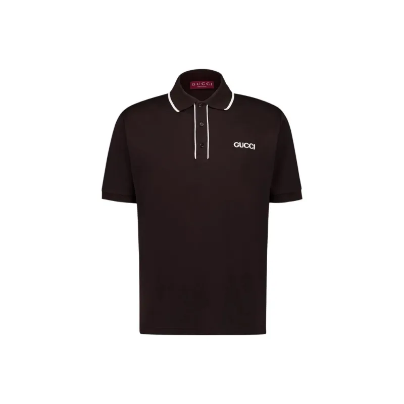 GUCCI Logo patch Polo Shirt-0