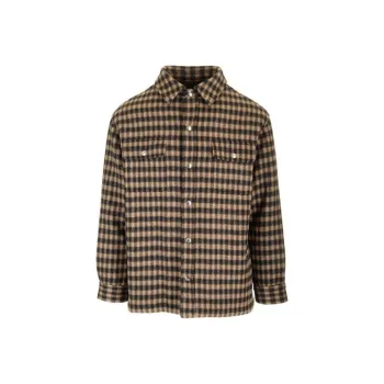 CELINE Overshirt In Checked Wool