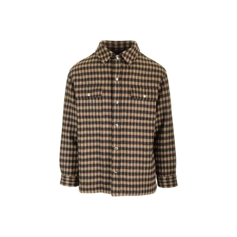CELINE Overshirt In Checked Wool-0